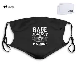 Fashion Funny Rage Against the Machine College Rock Official casual homme Face Mask Filter Pocket Cloth Reusable Washable