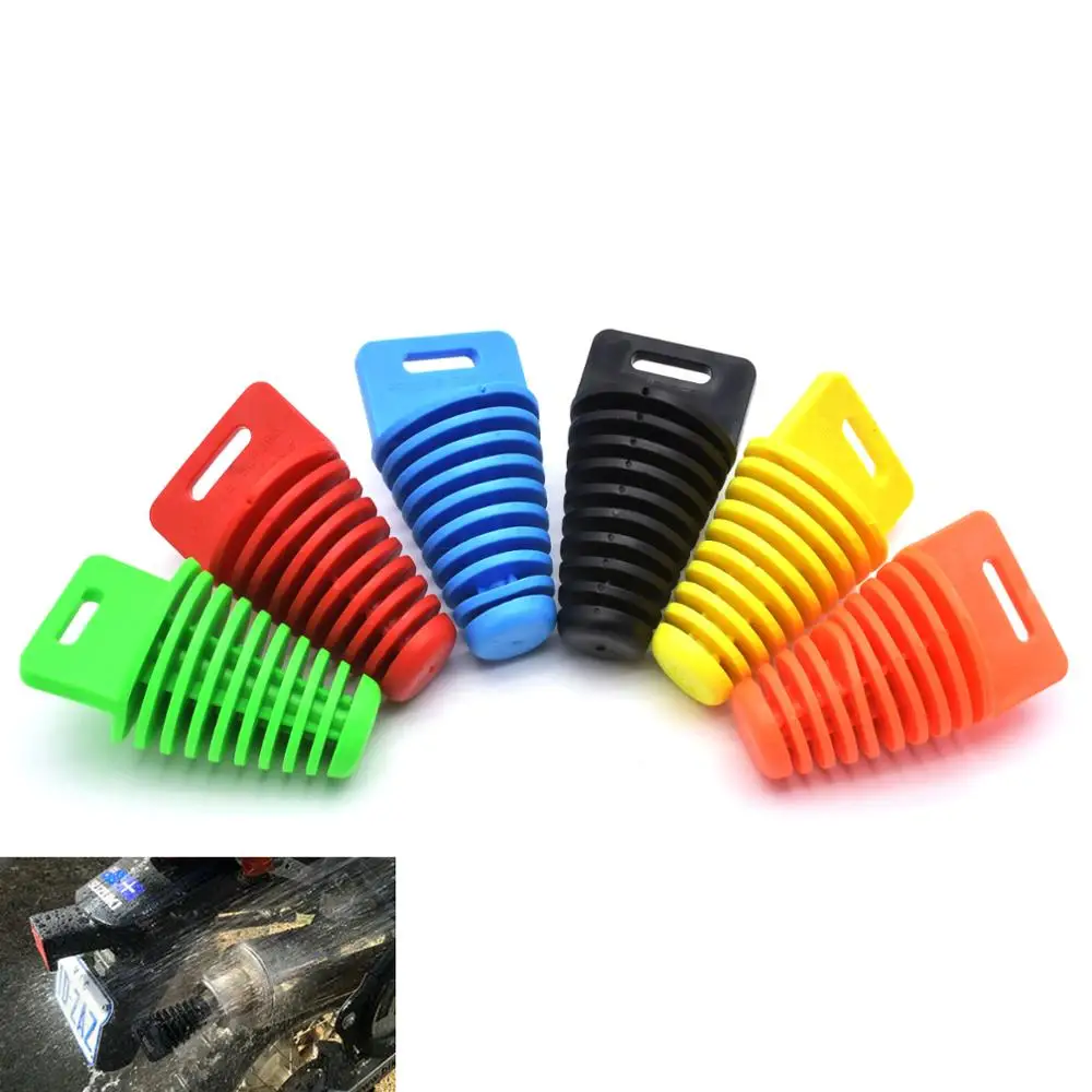 Uitlaatdemper Plug Motorfiets Uitlaat Air-Bleeder Plug Motocross Uitlaat Wassen Plug Pijp Protector