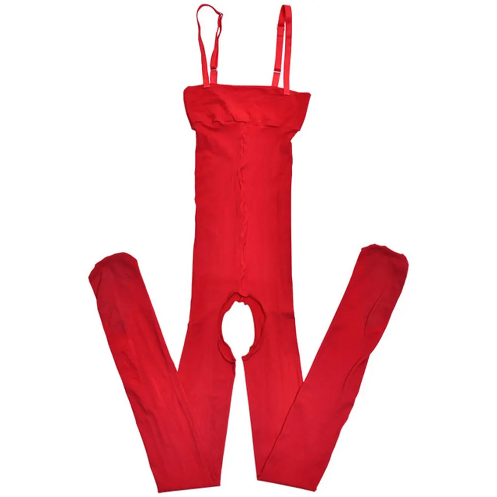 Sexy Women 10D Shiny Bandage Shaping Bodysuit Oil Gloosy See Through Open Crotch High Waist Stockings Sexy Tight Pantyhose F17 image 6