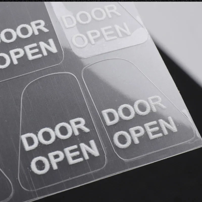 Transparente Handle Botão Adesivo para Tesla Modelo 3, Decalques Lembrete Interior, Abertura da Porta, Prompt Adesivo, Acessórios Do Carro