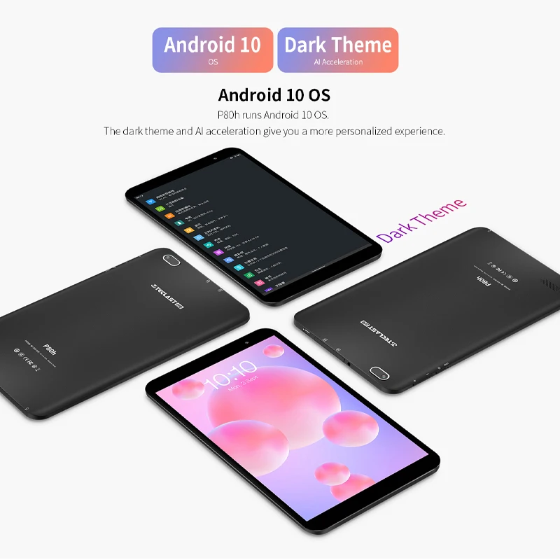 Teclast P80h Android 10.0 OS 8นิ้ว2GB RAM 32GB ROM แท็บเล็ต SC7731E แขน Cortex-A7 Quad Core 1.3GHz Dual กล้อง GPS แท็บเล็ต Pc