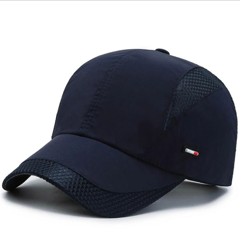Casual Quick Dry Snapback Men Full Cap Hat Baseball Running Cap Sun Visor Bone Male Casquette Gorras 2022 New Hat
