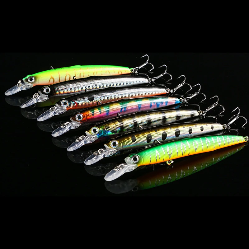 Wobbler Fishing Lure 95mm 6.5g Rolling Jerkbait Suspend Minnow Bass Pike Bait Fishing Tackle Wobblers for Pike