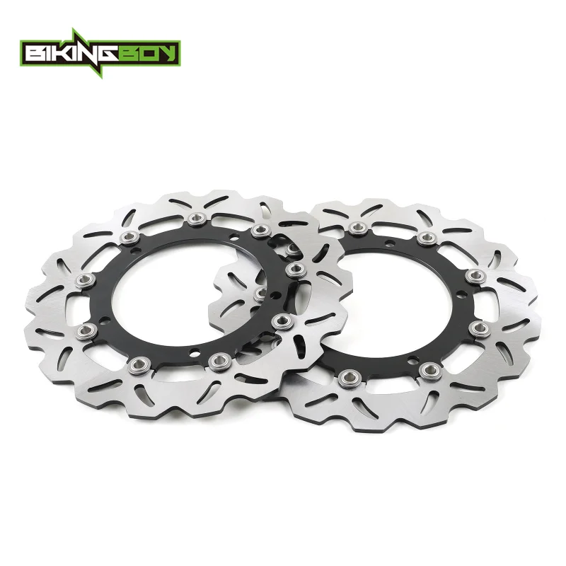 BIKINGBOY Front Brake Discs Rotors Disk For Kawasaki Ninja 650 ABS 2017-2023 Z 650 ABS 17-23 Z900 Z 900 RS / Café 18 19 20 22 23