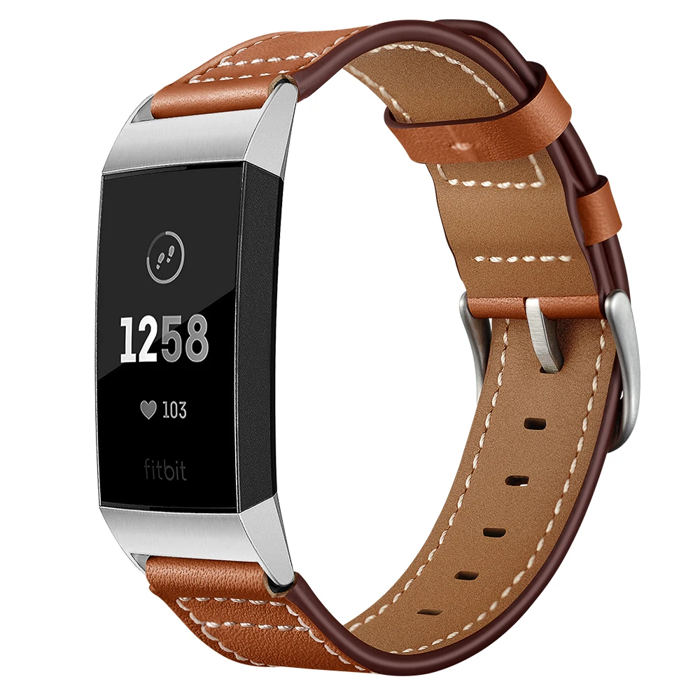 Leather strap For Fitbit Charge 4 band replacement Wristband Charge4 SmartWatch wrist Bracelet Watchband Fitbit Charge 3 band