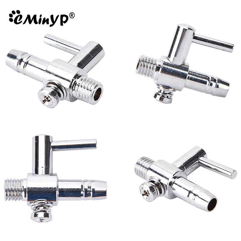 Aquarium Air Flow Control Lever Valve Distributor Splitter Oxygen Pump Accessories Fish Tank Stainless Steel Air Valve 1To5 Way