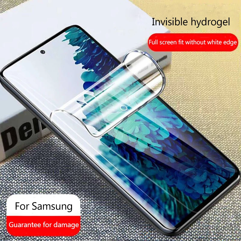 Screen Protector Hydrogel Film For Samsung Galaxy S10 S9 S8 Plus s20 Ultra s10e Note 10 9 8 Pro Full Cove Not Glass