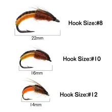 6pcs Nymph Scud Fly for Trout #3