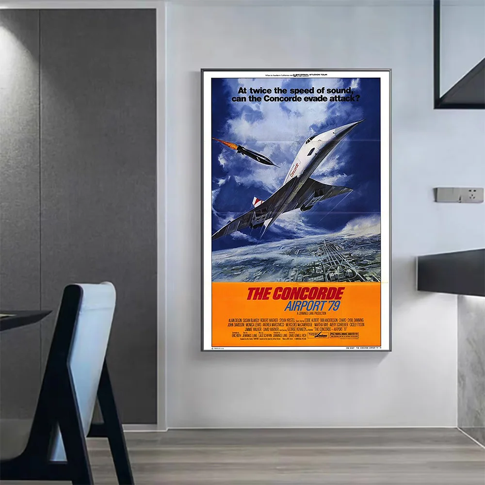 V0418 The Concorde_ Airport '79 Vintage Classic Movie Wall Silk Cloth HD Poster Art Home Decoration Gift