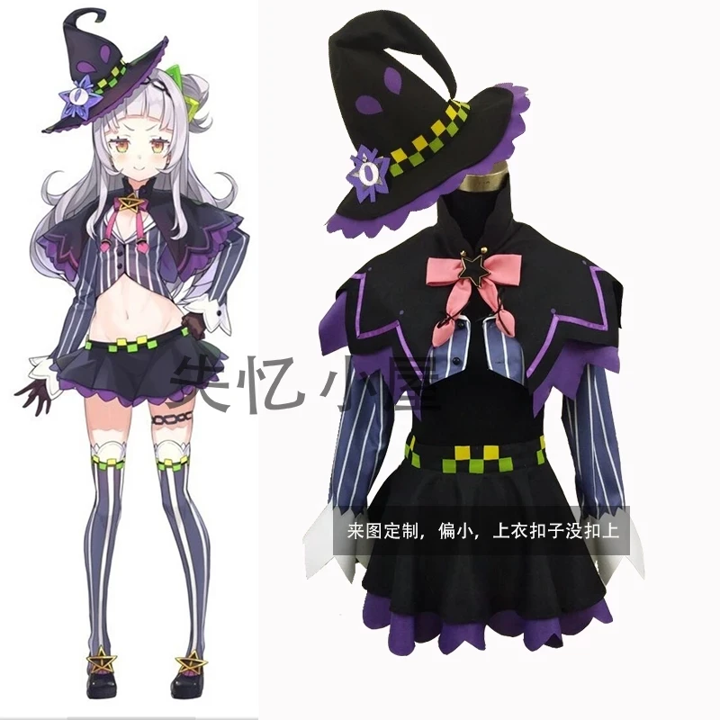 

COSLEE Hololive VTuber Minato Murasaki Shion Witch Dress Uniform Cosplay Costume Halloween Party Outfit For Women Girls NEW