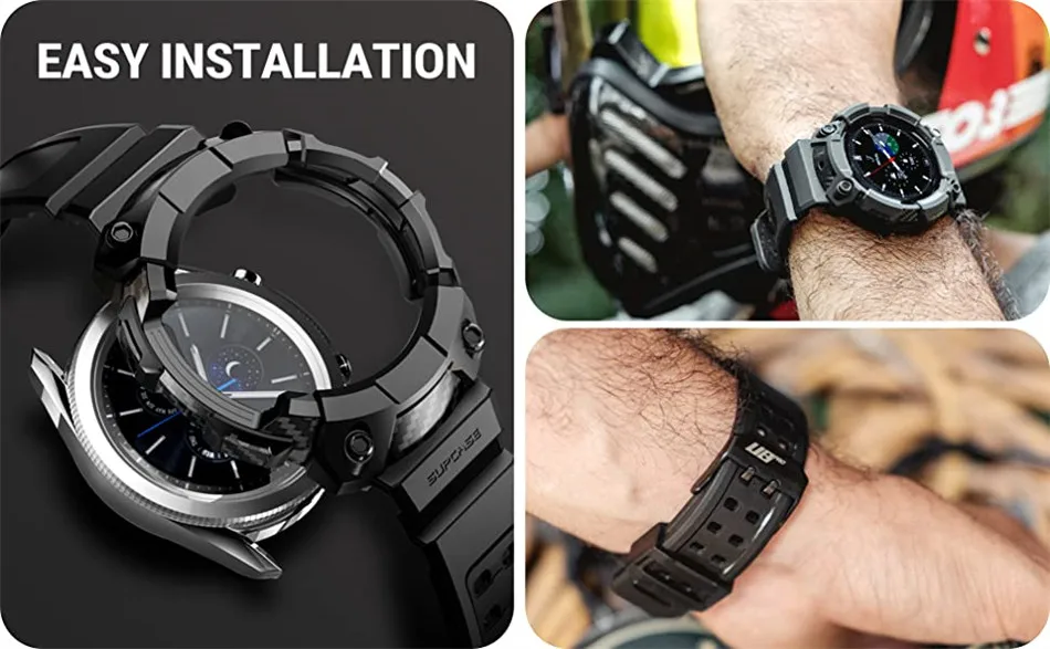 For Samsung Galaxy Watch 4 Case (44mm) SUPCASE UB Pro Rugged Protective Cover with Strap Watch Bands For Galaxy Watch 4