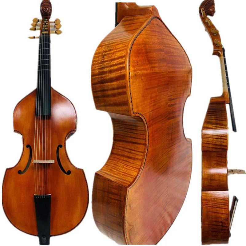 

Baroque Style SONG Maestro 7 strings 27" viola da gamba，carving angel scroll