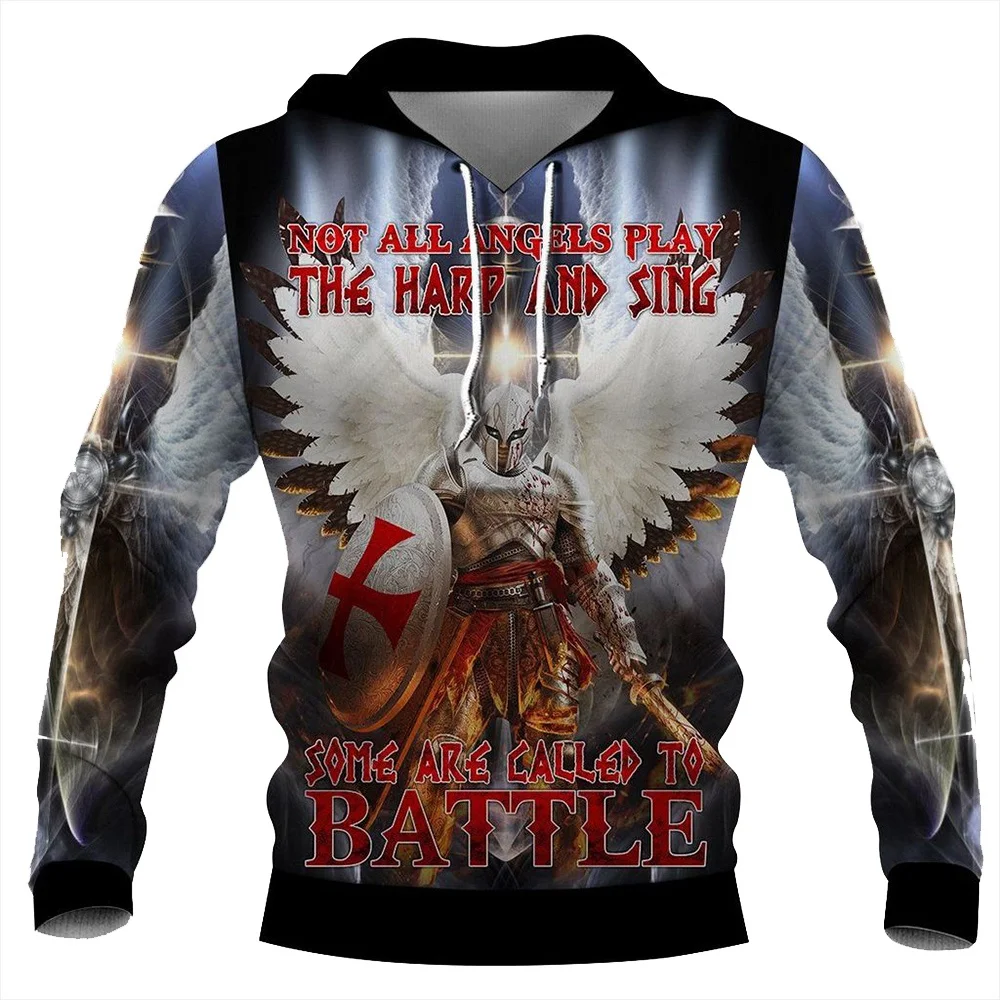 

CLOOCL Men Hoodie Knights Templar God Wills It 3D All Over Printed Autumn Unisex Harajuku Pullover Sudadera Hombre Drop Shipping