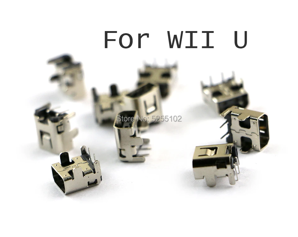 

50 шт. для WII U, разъем для зарядки, разъем питания, ремонт порта для Nintend WiiU, разъем для зарядки, геймпад, контроллер