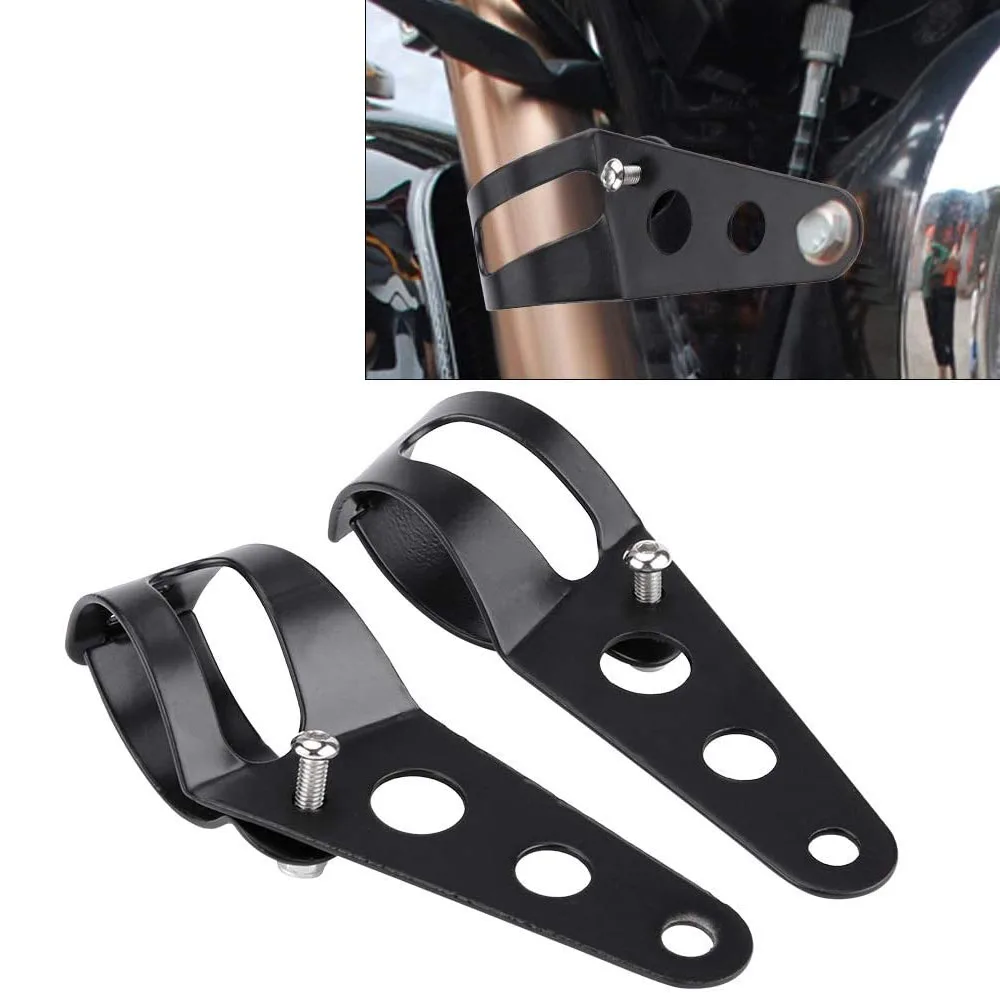 Universal Motorrad Scheinwerfer Halterung Gabel Ohr Chopper Scheinwerfer Halter Clamp Einstellbare Motor Gabel Halterung 27-36mm 38-48mm – Detail 1