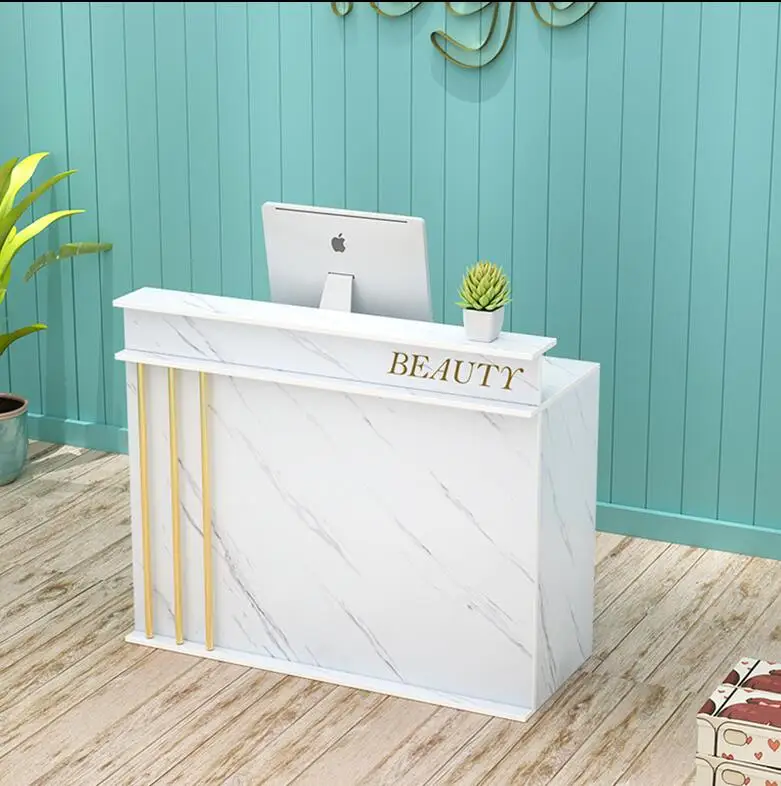 Cashier counter simple shop small clothing beauty salon barber shop counter reception desk