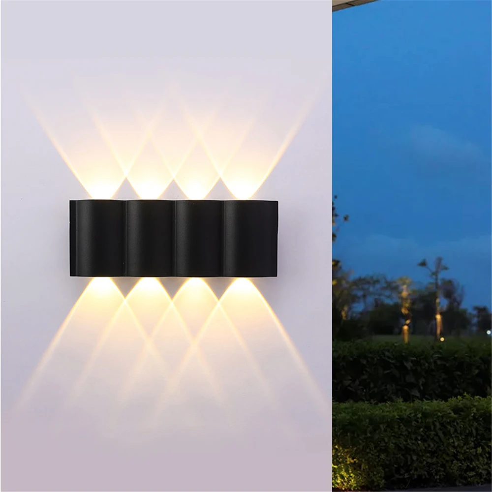 

Modern 4W/6W/8W/10W Led Outdoor Waterproof Wall Lamp Aluminum Sconce Porch Garden Light Aisle Corridor Home Lighting Waterproof