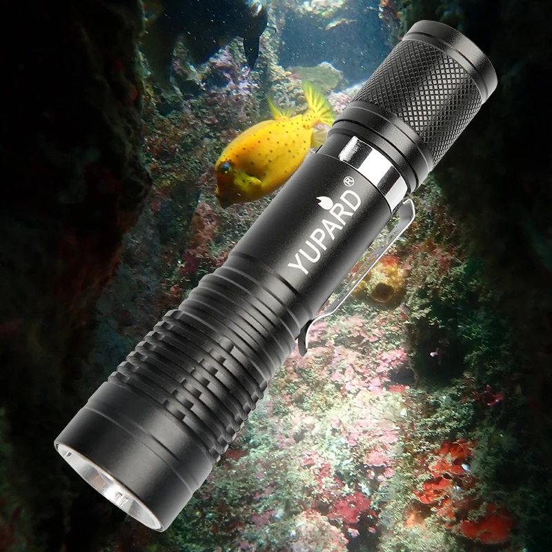 

Фонарик, светодиодный, водостойкий, IPX8, на батарейках, 18650