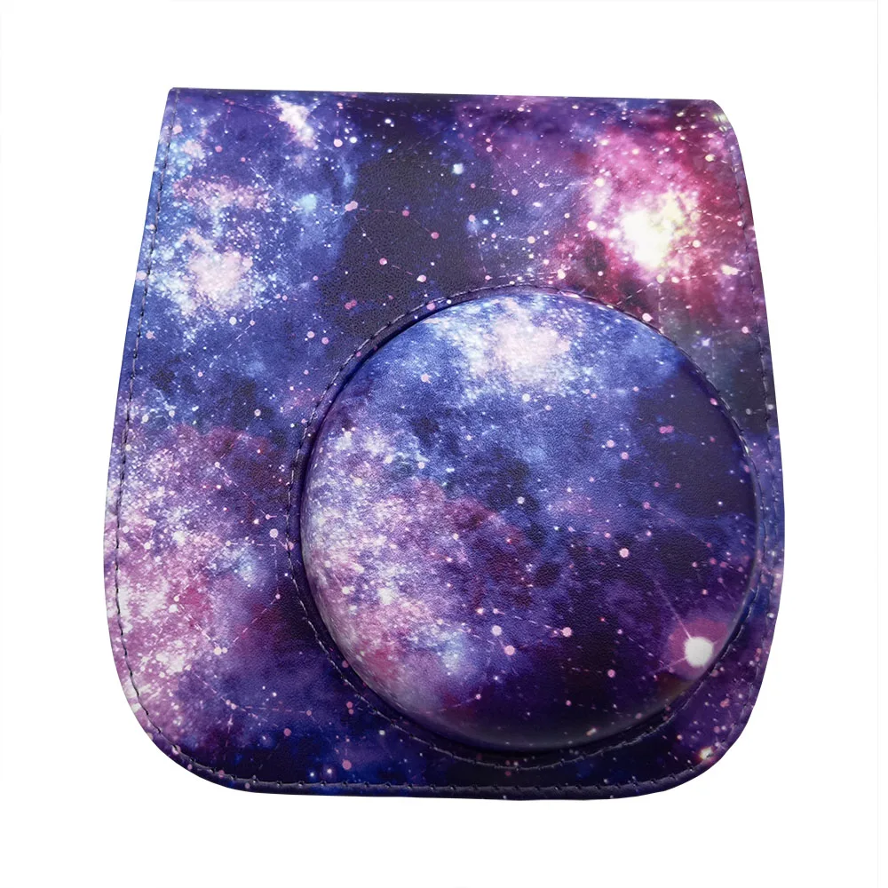 Сумка на плечо для камеры, защитный чехол, кожаная сумка для камеры Fujifilm Instax Mini 8/ MINI8 +/ 9 mini 11 с красочными узорами леса