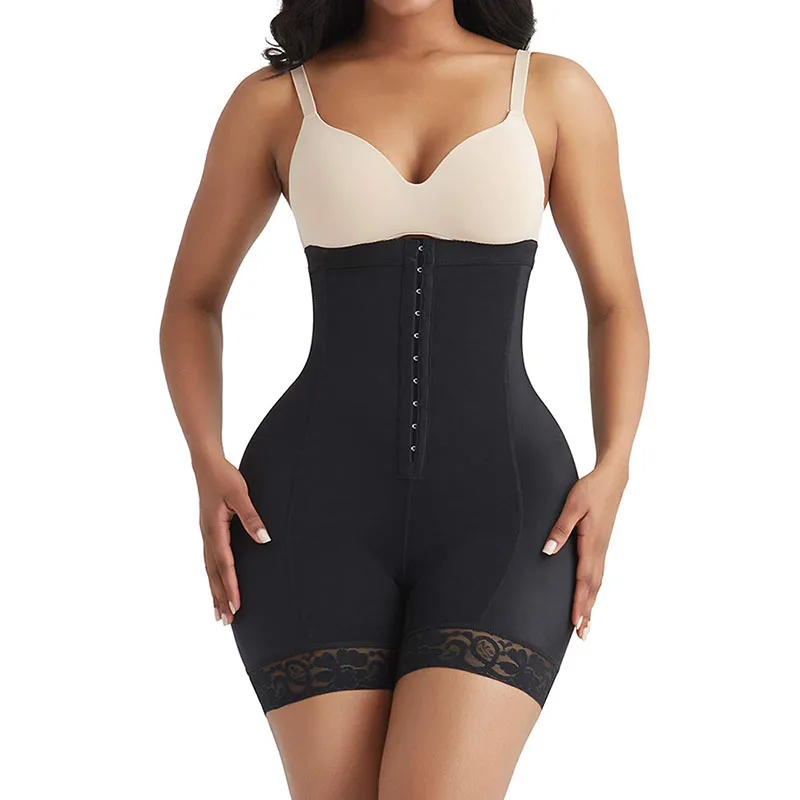 

Strapless Padded Butt Lifter For Women High Waist Slimming Shapewear Eye N Hook Tummy Control Shaping Shorts Underwear