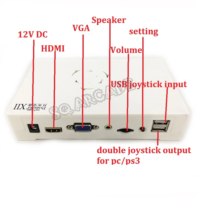 3188 in 1 Pandora XII Saga Box 12 Arcade Home Version Motherboard 3P 4P Game HDMI VGA output for Coin-operated Cabinett Machine