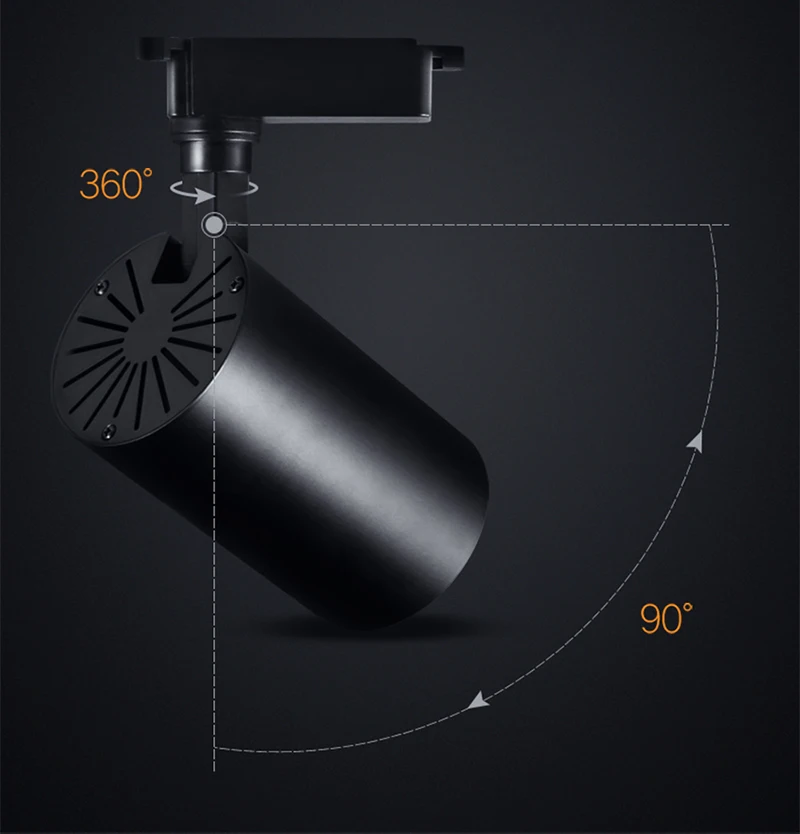 Komplette Sets LED-Schienenstrahler 220V COB Spot LED-Schienenbeleuchtung für Innenräume Küche Wohnzimmer Schienenlampe Deko – Detail 7