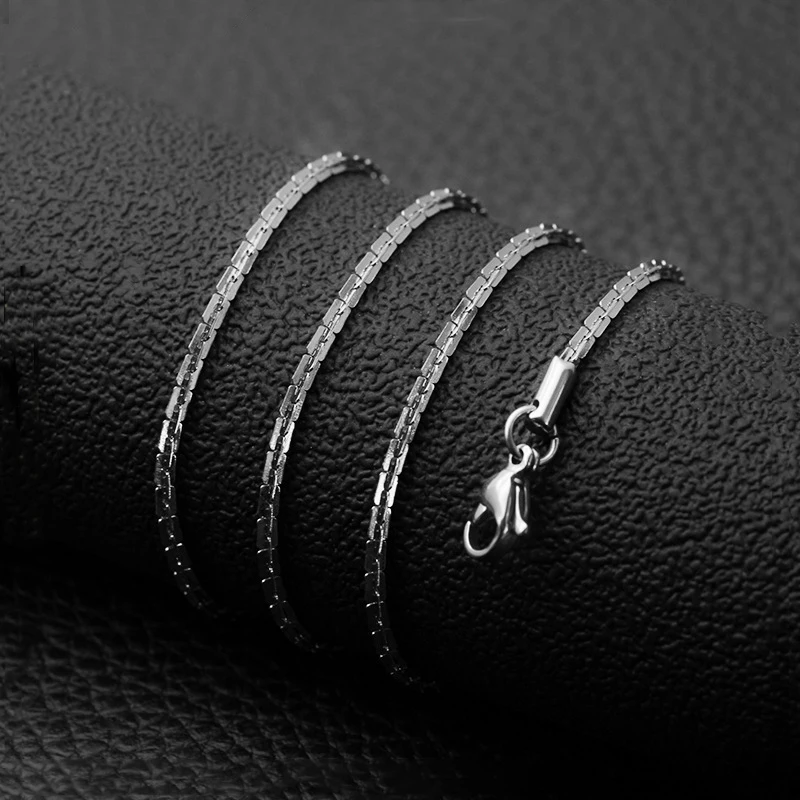 Fashion Titanium Steel Blade Chain Popular Necklace Men And Women Stainless Steel Chain Hot Sale