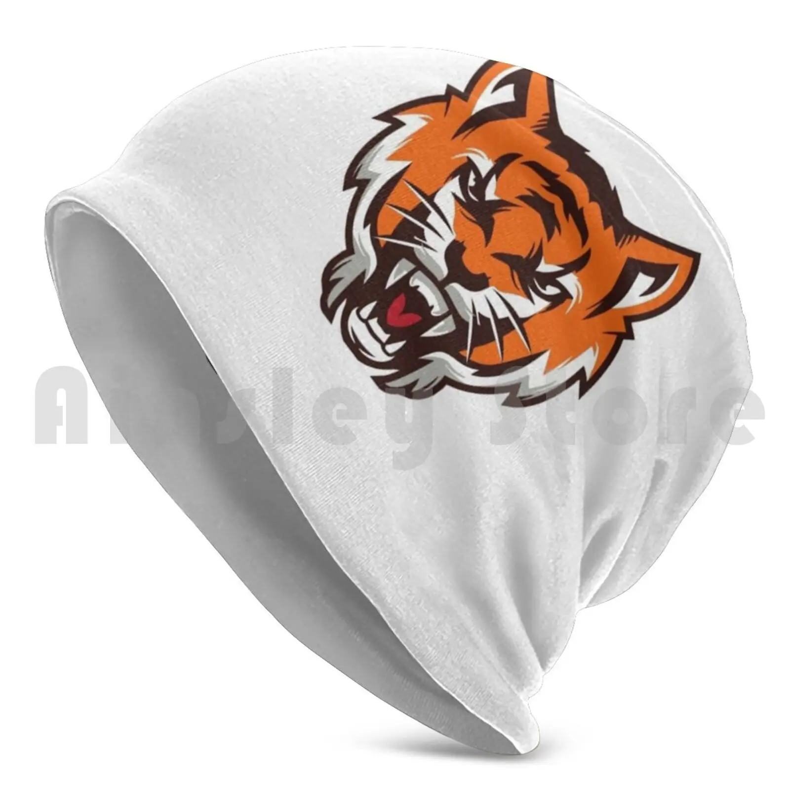 Tiger Beanies Knit Hat Hip Hop Tiger Tigger Animal Scary Fright Orange White Red Blackanimals