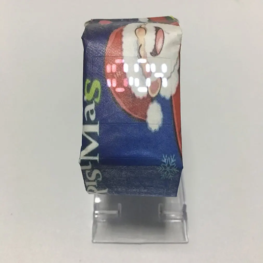 Creative Pattern Paper Watch LED Waterproof Clock Paper Strap Digital Watches Sport Watch Women Men Student Watch