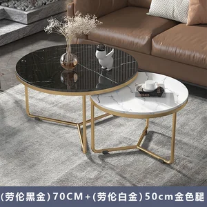 Light Luxury Coffee Table Simple Modern Nordic Home Living Room round Small Table Creative living room Combination Side Table