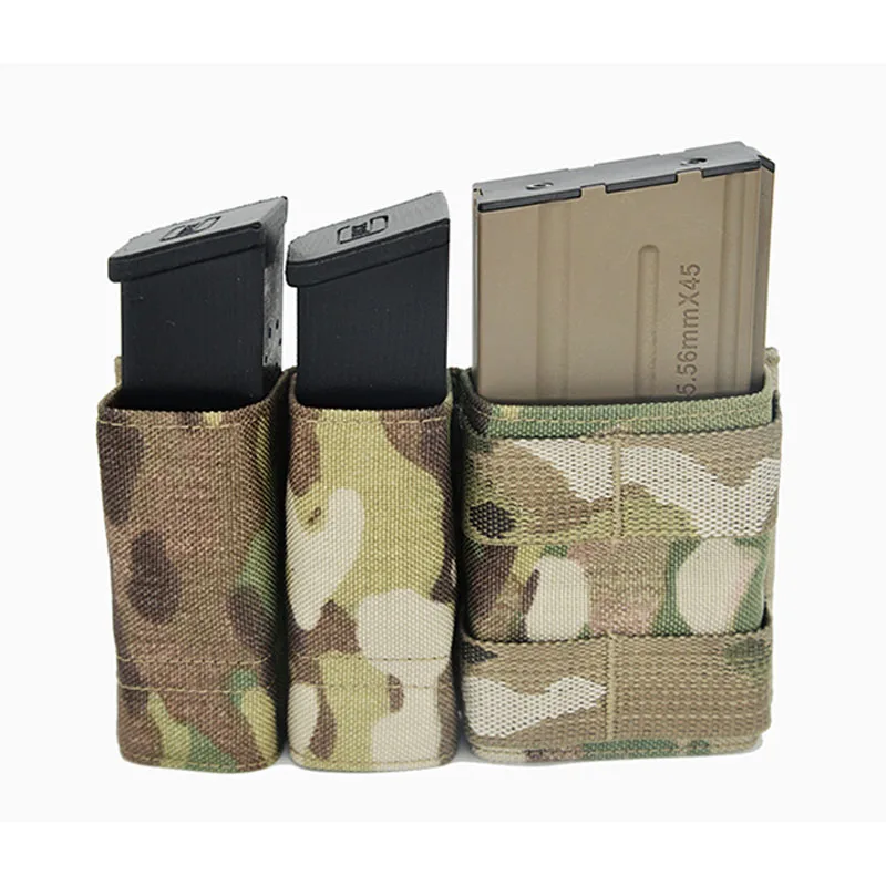 Chaleco para exteriores, bolsa Triple para revistas, Molle Mag, con Clip, 1 + 2 lados, 5,56