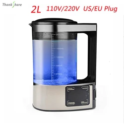 100V-240V 2L Electric Hydrogen Rich Water Kettle Water Ionizer Machine Water Filter Drink Hydrogen Water Generator For Home