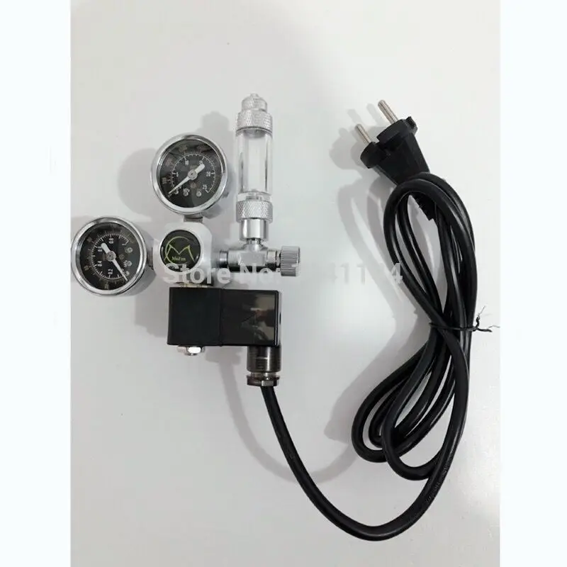 

Aquarium CO2 Regulator W21.8 G5/8 220V Magnetic Solenoid Check Valve Aquarium Bubble Counter Fish Tank Tool