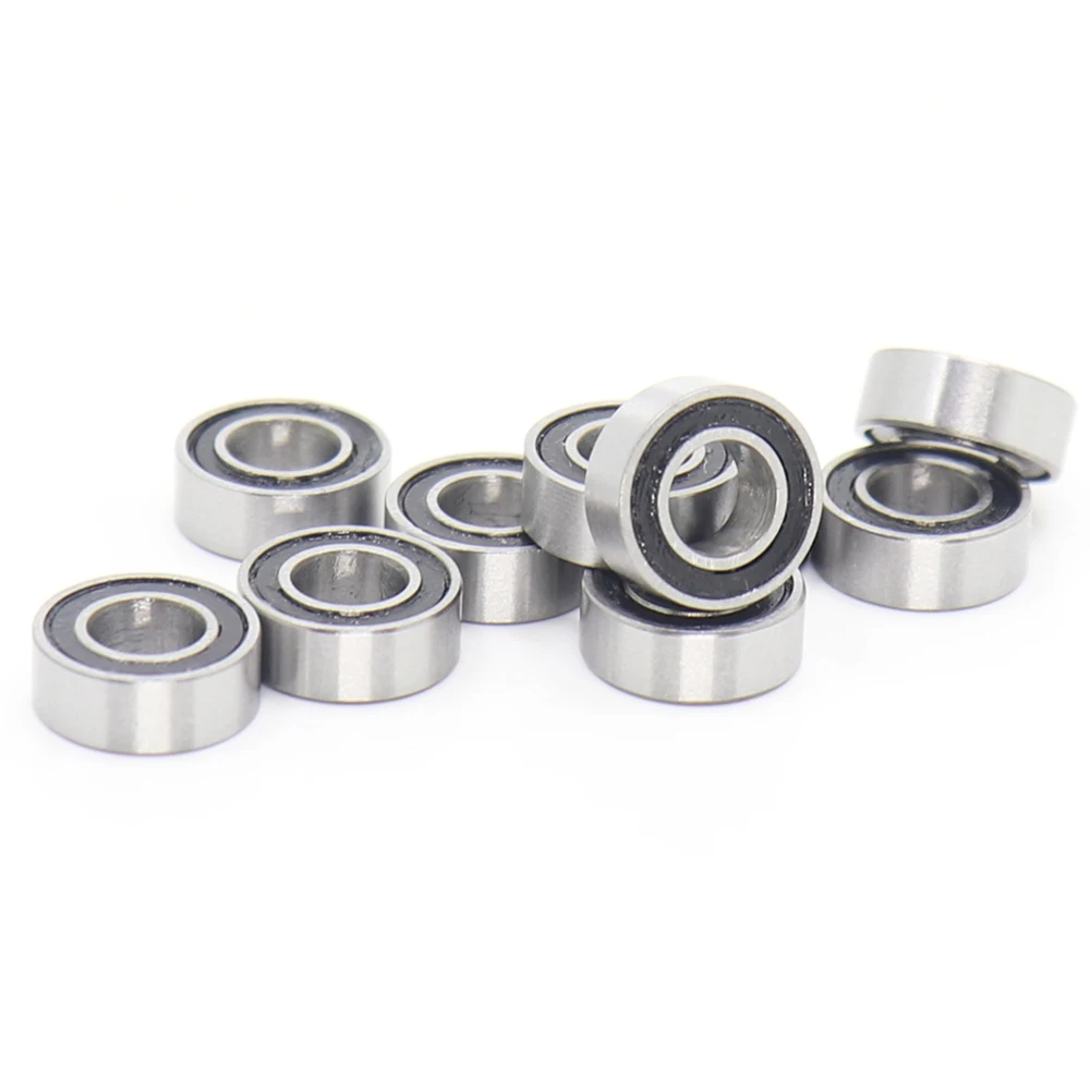 MR126RS Bearing ( 10 PCS ) 6*12*4 mm ABEC-7 Hobby Electric RC Car Truck MR126 RS 2RS Ball Bearings MR126-2RS Black Sealed