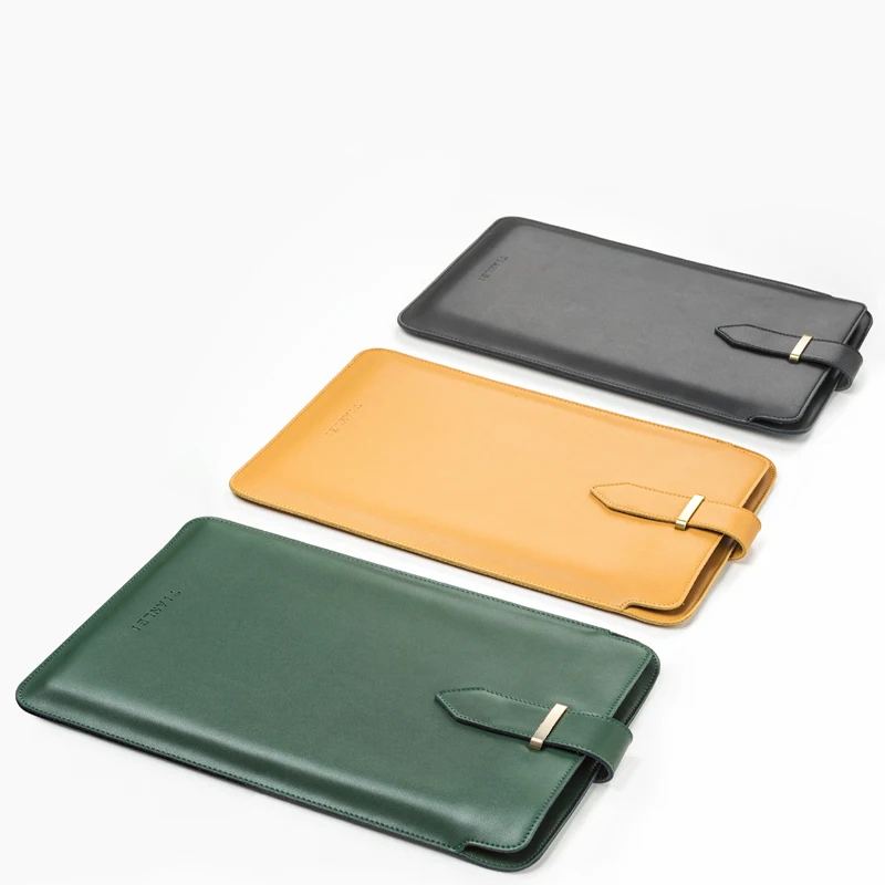 本革ラップトップバッグタブレットケース保護スリーブhp幽霊X360表面プロ5 6 7 8 × macbook proの空気13 13.3インチ