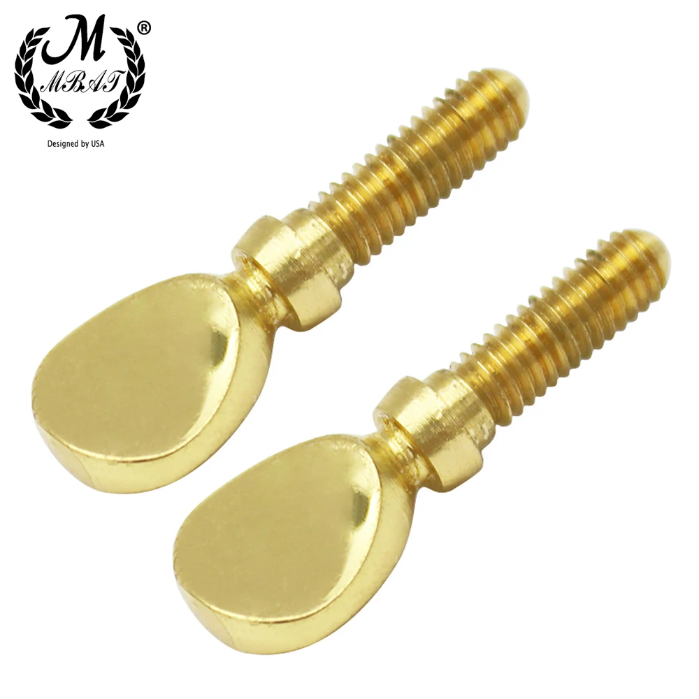 M MBAT 2pcs Gold Saxophone Neck Screw Tightening Screw Sax Replacement Tool Parts Woodwind Instrument Accessory