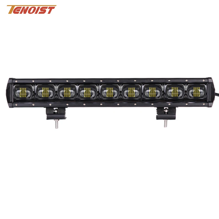 New 21 Inch 6D Lens Wide View 90W LED Light Bar For Wrangler Offroad Car SUV ATV BUS 12V 24V