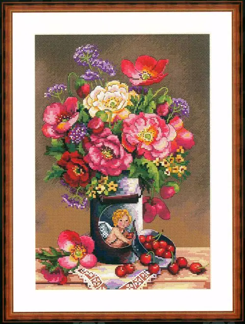 HH MM-Gold Collection Counted Cross Stitch Kit, RS Cotton, Cross Stitch, Merejka, K-91