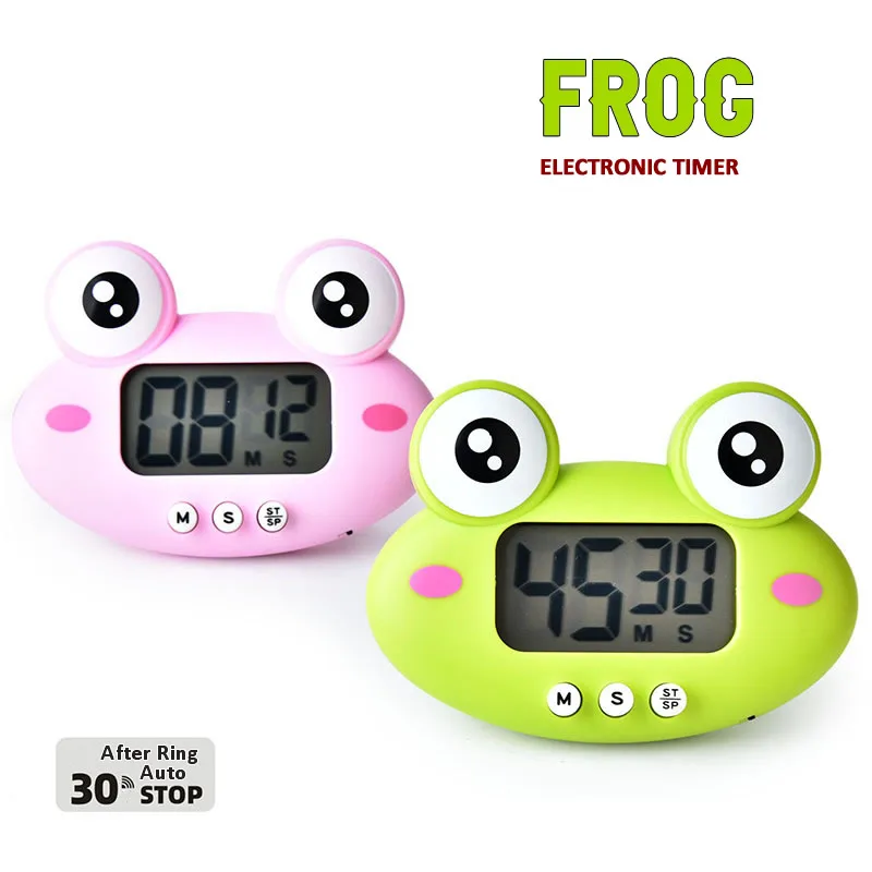 Temporizador Digital electrónico de cocina, ranas bonitas, Dinasour, 1-99 minutos, temporizador de trabajo para estudio de cocina, recordatorio para el hogar, regalo