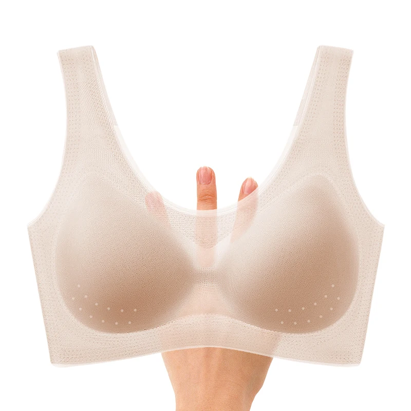 

Women Underwear Seamless Bra Push Up Bralette Padded Bra Wireless Bras Plus Large Big Size Ultra Thin Breathable Sports Bralette