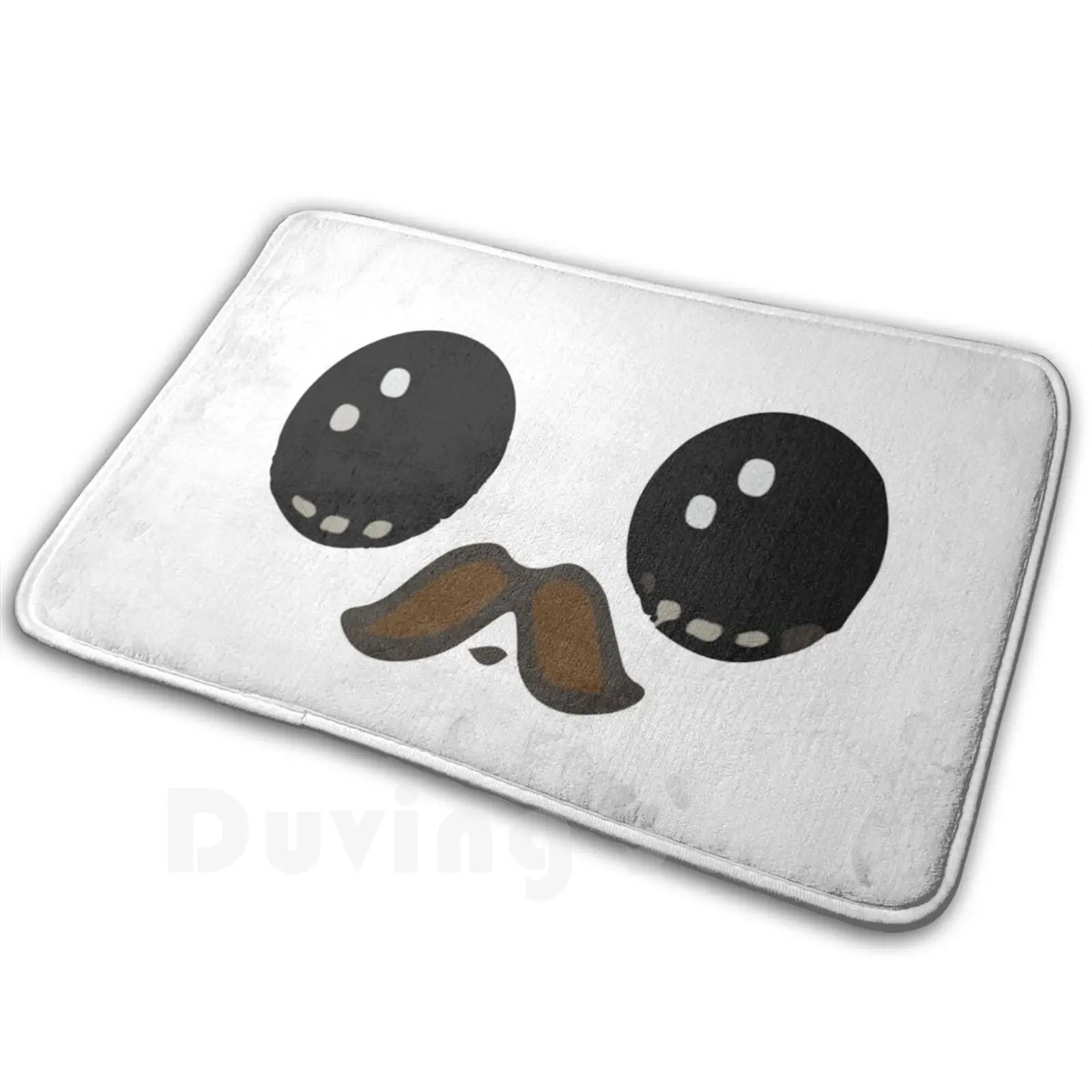 Mustache Carpet Mat Rug Cushion Soft Non-Slip Cartoon Face Moustache Beards Smile Eyes Bearded Humour Bearded Men Big