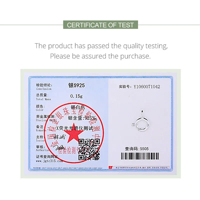 Best Quality 6-8mm Silver Spring Ring Clasps Hooks 925 Sterling Silver Connection Buckle For Necklace Bracelet Jewelry DIY