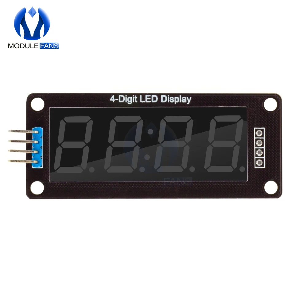 TM1637 4-Digit LED 0.56'' 0.56 Inch Display Tube 7 Segments Clock Double Dots Module For Arduino Board IO I/O image 5
