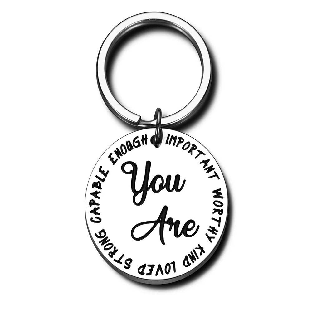 Inspirational Keychain for Coworker Birthday Christmas Presents Graduation Gift Encouragement Positive Quotes You are Important