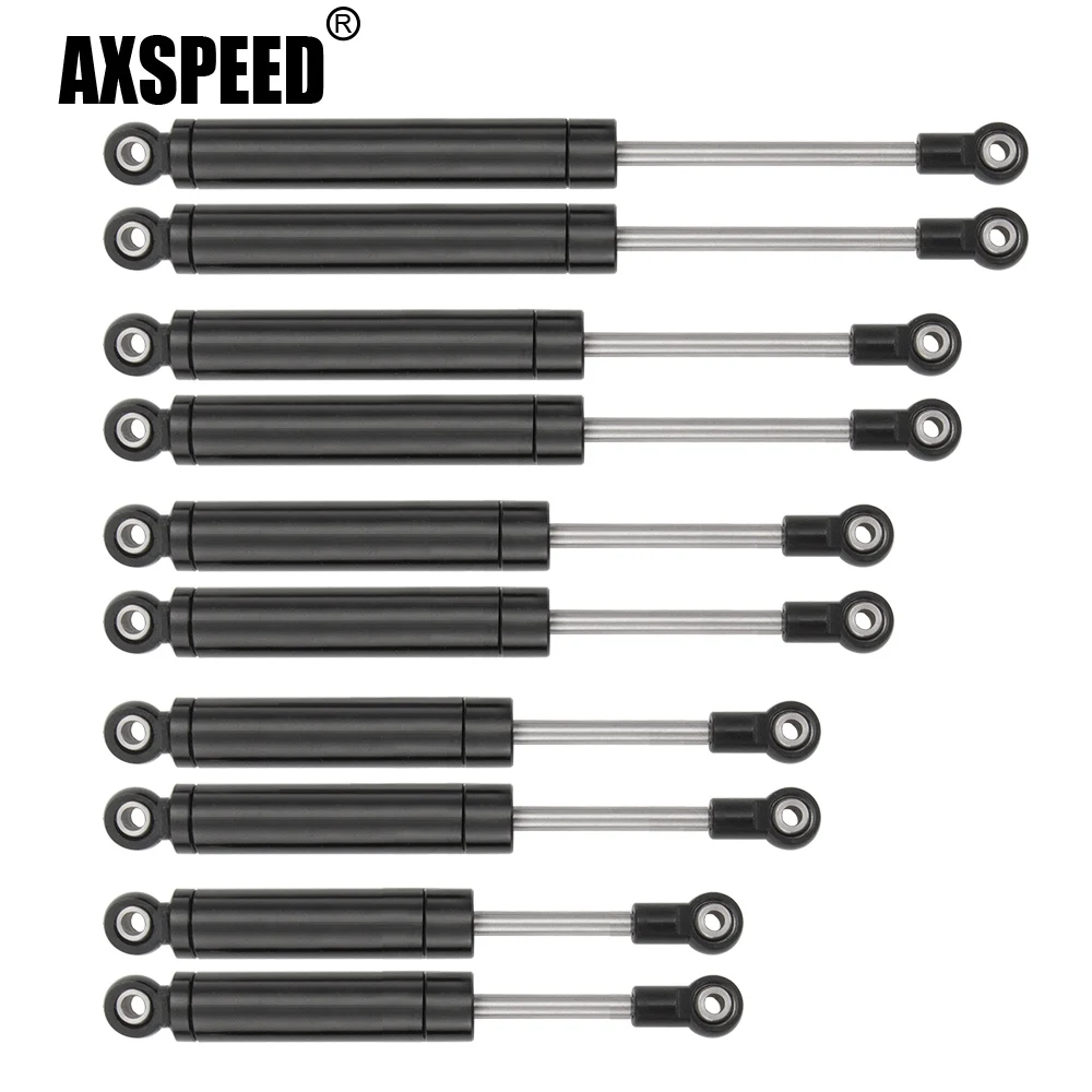 AXSPEED 4PCS RC Car Built-in Spring 80/90/100/110/120mm Shock Absorber Damper for 1/10 Axial SCX10 D90 RC Crawler Car Parts