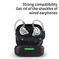 KZ AZ09 5,4 Bluetooth TWS módulo auriculares Cable de actualización inalámbrico HIFI gancho para la oreja conector estuche de carga Airbuds deporte Gamer