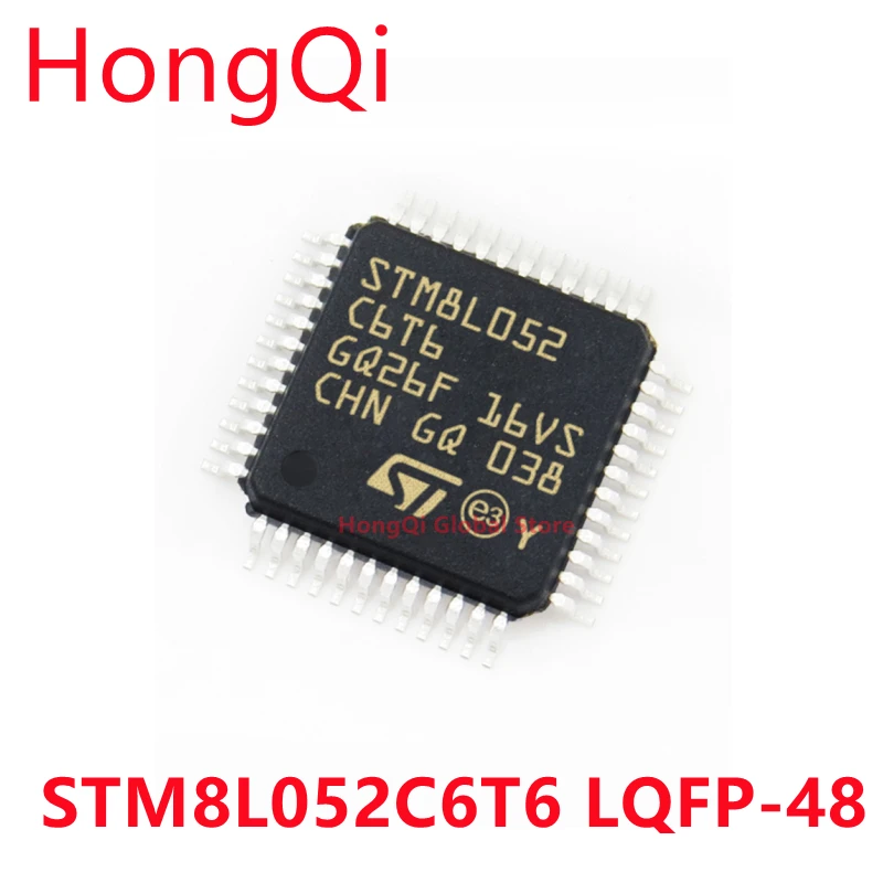 5PCS 100% New STM8L052C6T6 STM8L052 C6T6 QFP-48 Chipset