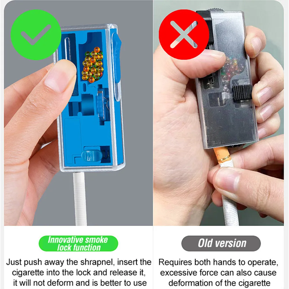 انفجار حبة صندوق السجائر الجليد انفجار حبة الداعم مختلط نكهة الفاكهة كبسولة تصفية حامل السجائر ظهرت الكرة انتهازي أداة