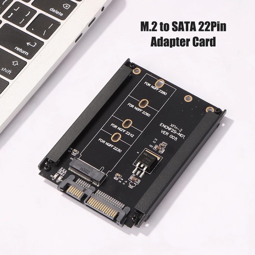 NEW M.2 M2.SSD SATA Adapter NGFF to SATA3 Card 22PIN Computer PC Disk Converter for Win7 Win8 MAC WinXP Notebook Accessories