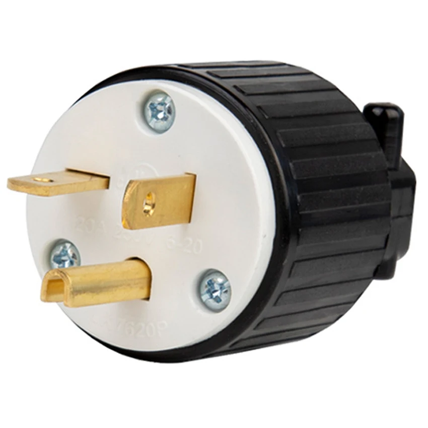1 Stück Schwarzer NEMA L6-20P L6-20R US Kabelgebundener Industrie-Verlängerungsstromanschluss L5-20P L5-20R Amerika Montierter Verriegelungsstecker 20A – Detail 5